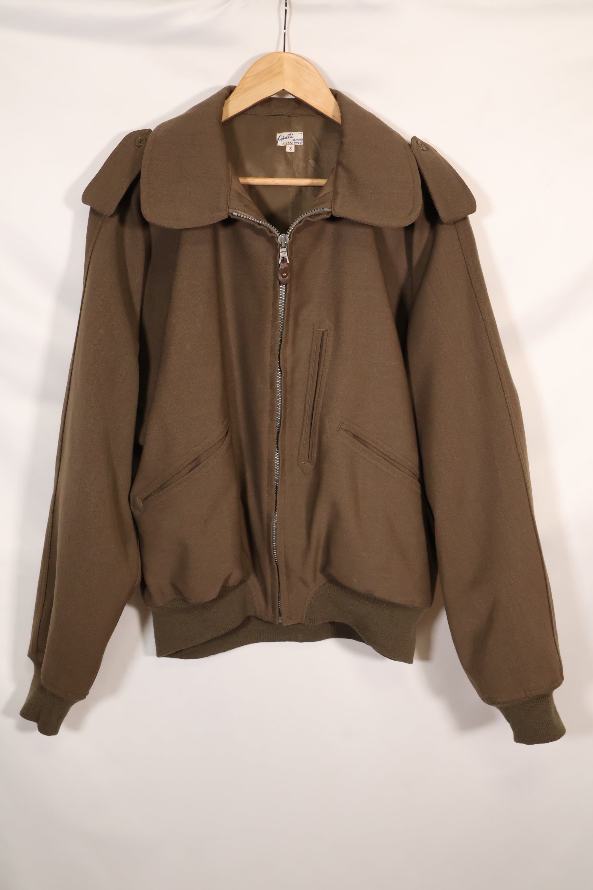 1940年代〜50年代　イタリア製　個人調達品　Giusti製　フライトジャケット　ブルゾン　中古品