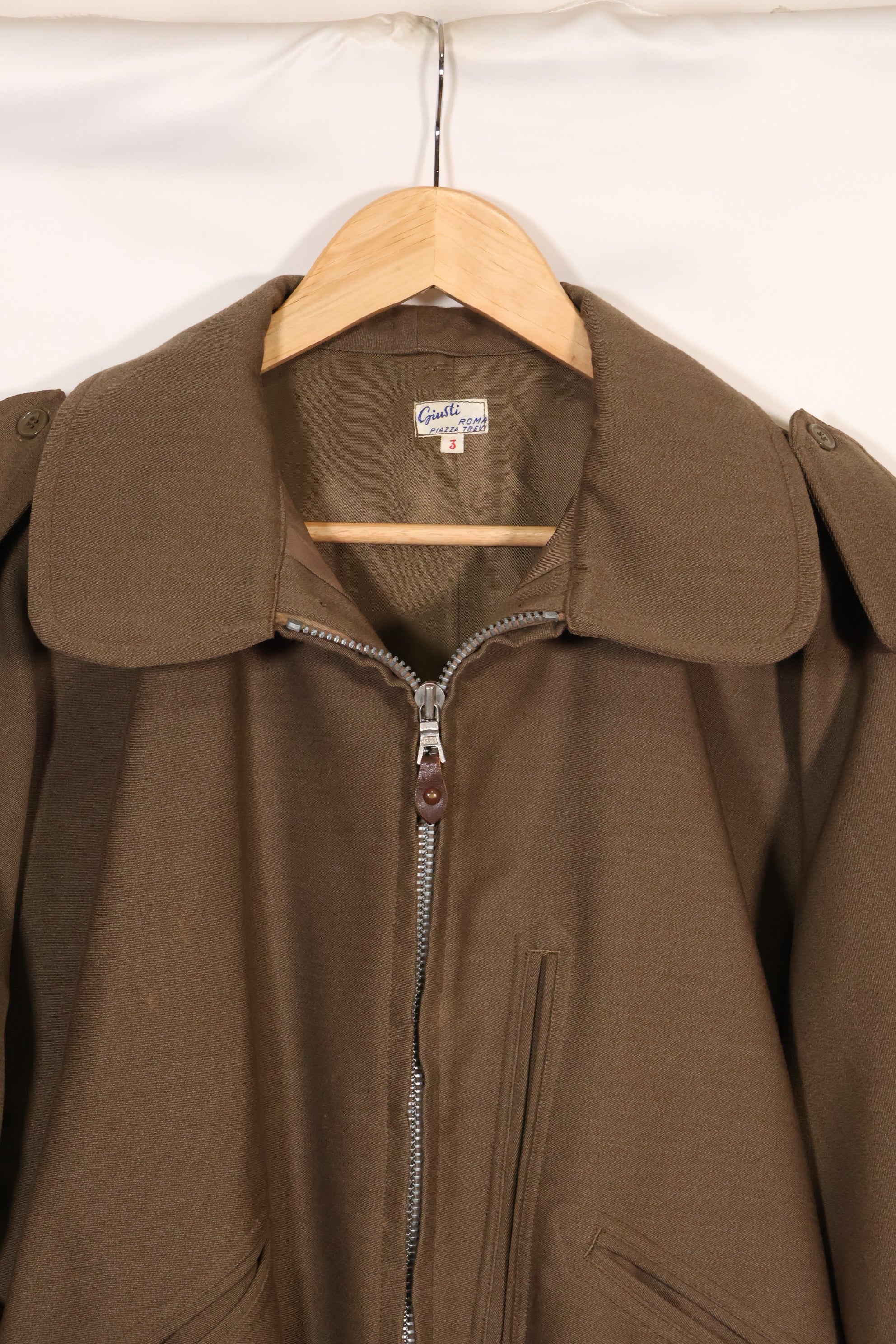 1940年代〜50年代　イタリア製　個人調達品　Giusti製　フライトジャケット　ブルゾン　中古品