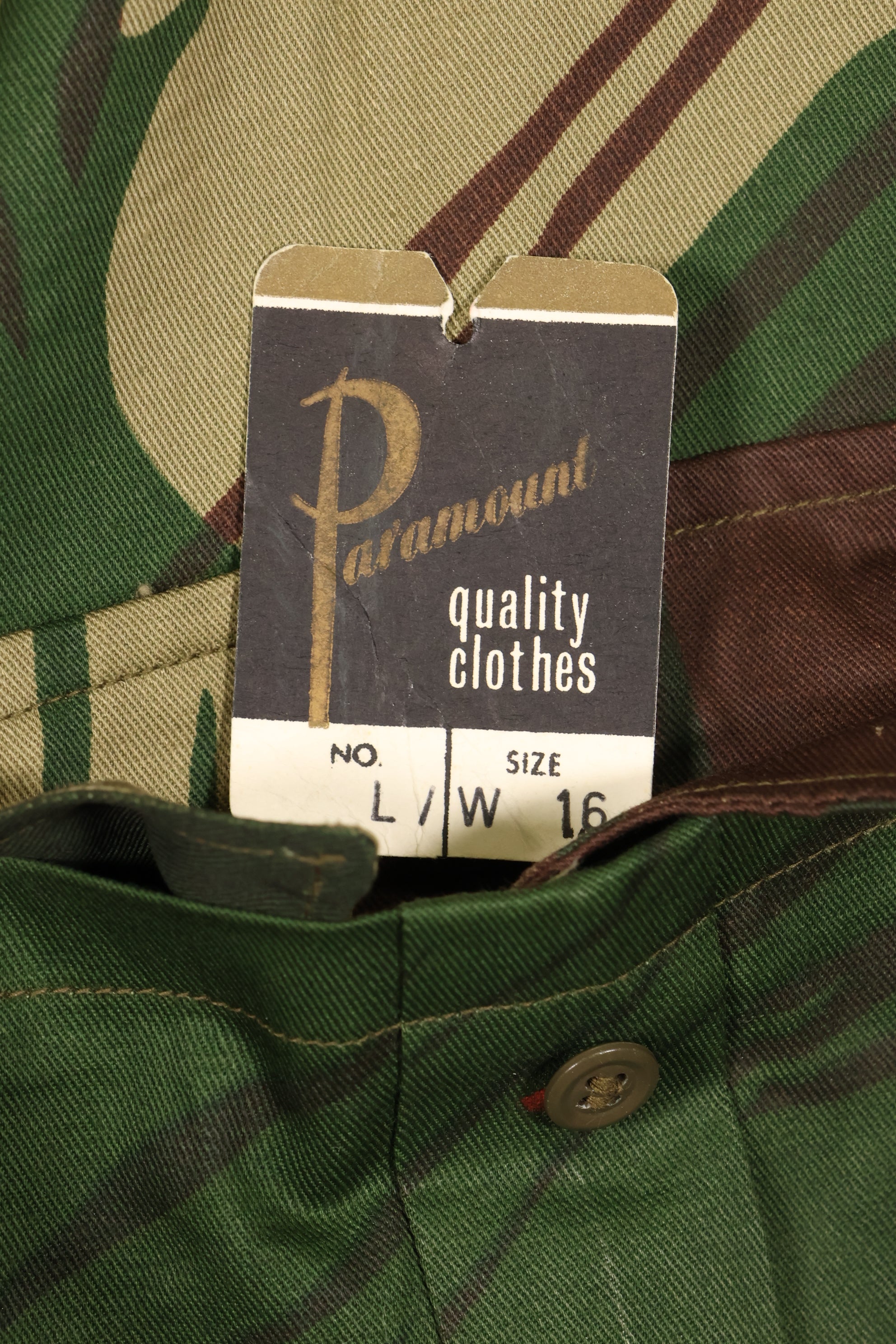 1970s Rhodesian Army Rhodesian camouflage shirt pants set, used.