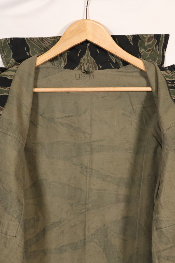 1960年代　US-M　シルバータイガー　タイガーストライプシャツ　着用感少ない　状態良い　中古品