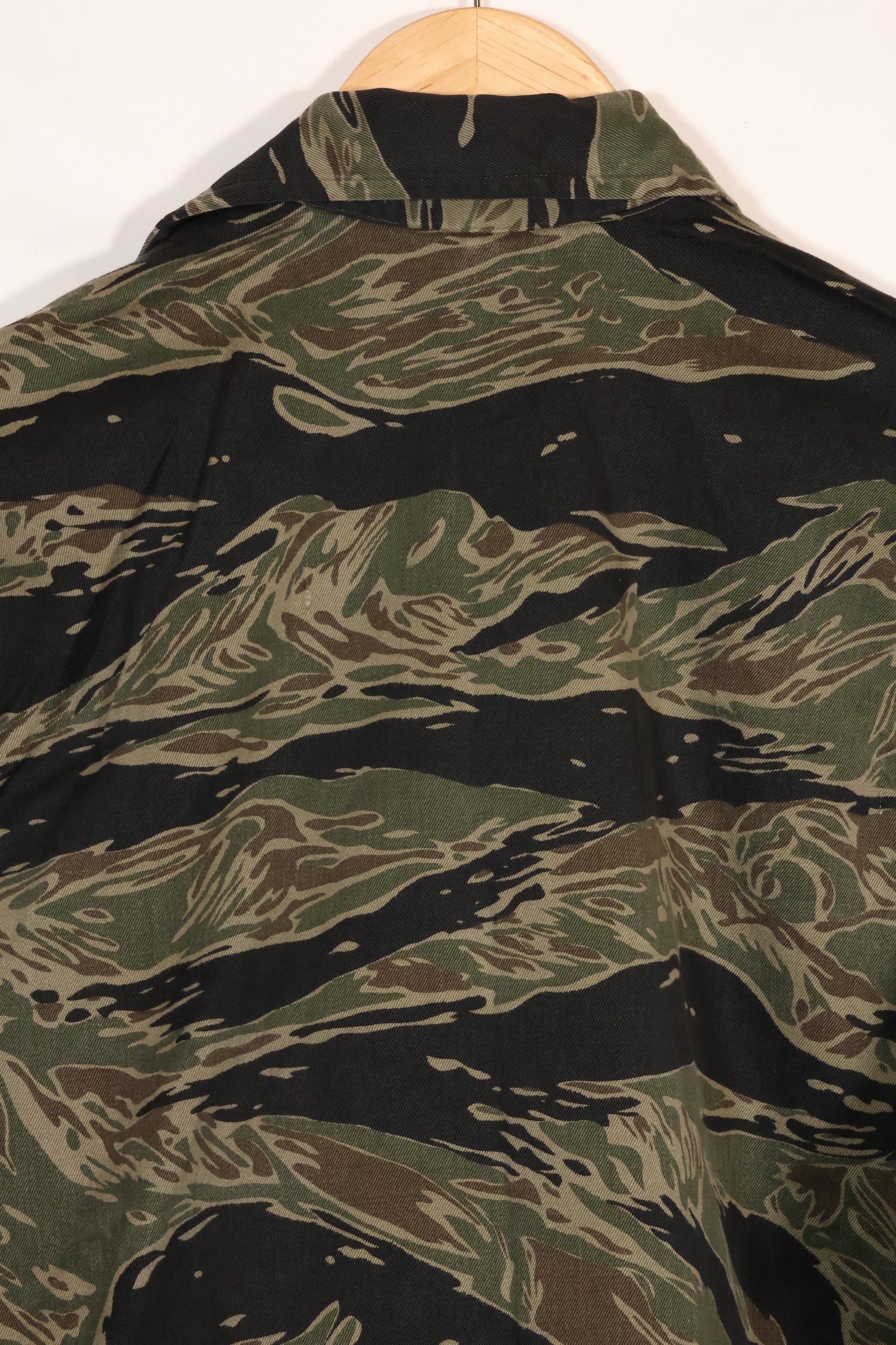 1960年代　US-M　シルバータイガー　タイガーストライプシャツ　着用感少ない　状態良い　中古品