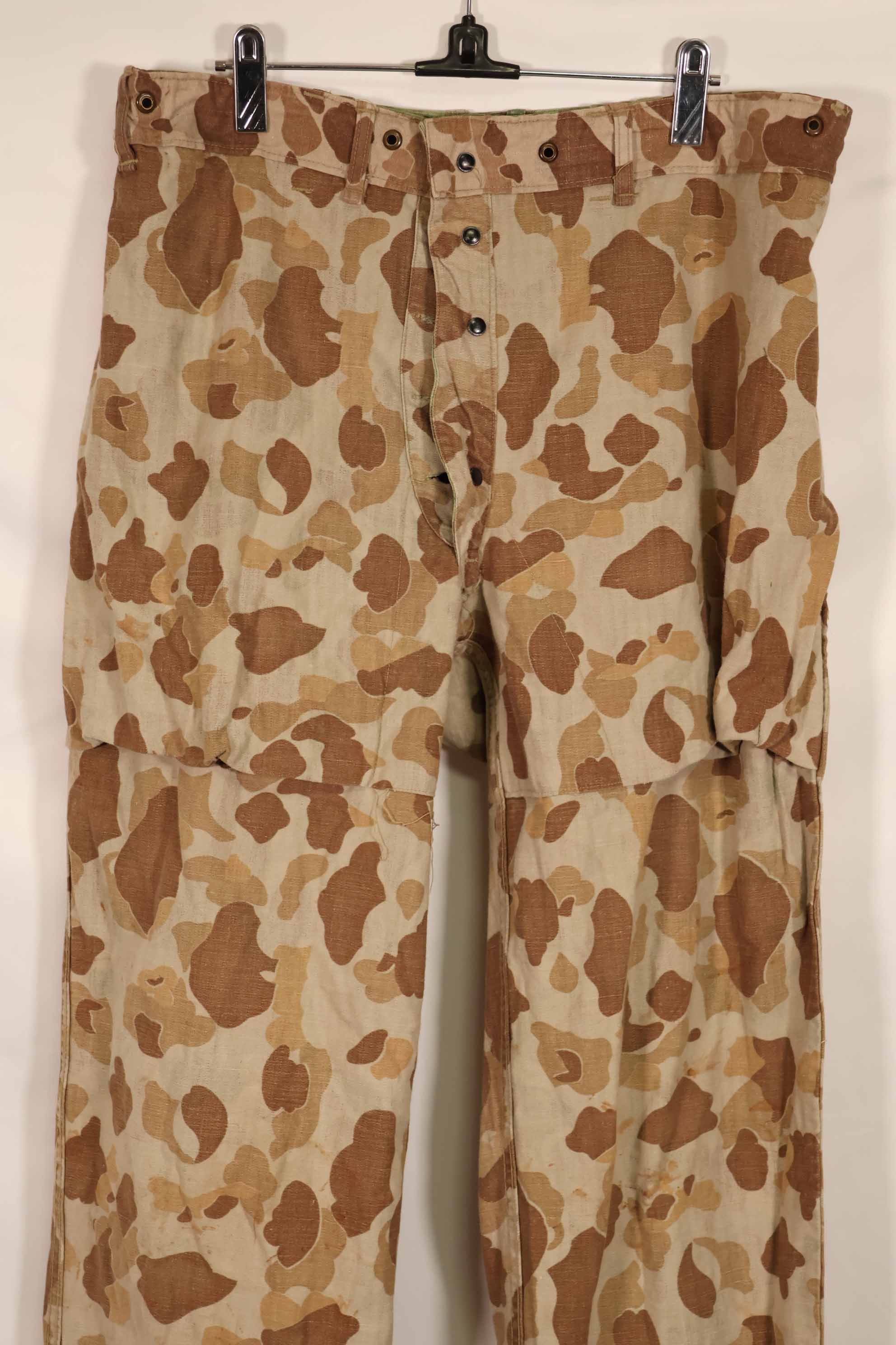 実物　1940年代　WWII アメリカ海兵隊　P44　グロッグスキン迷彩　パンツ　中古品