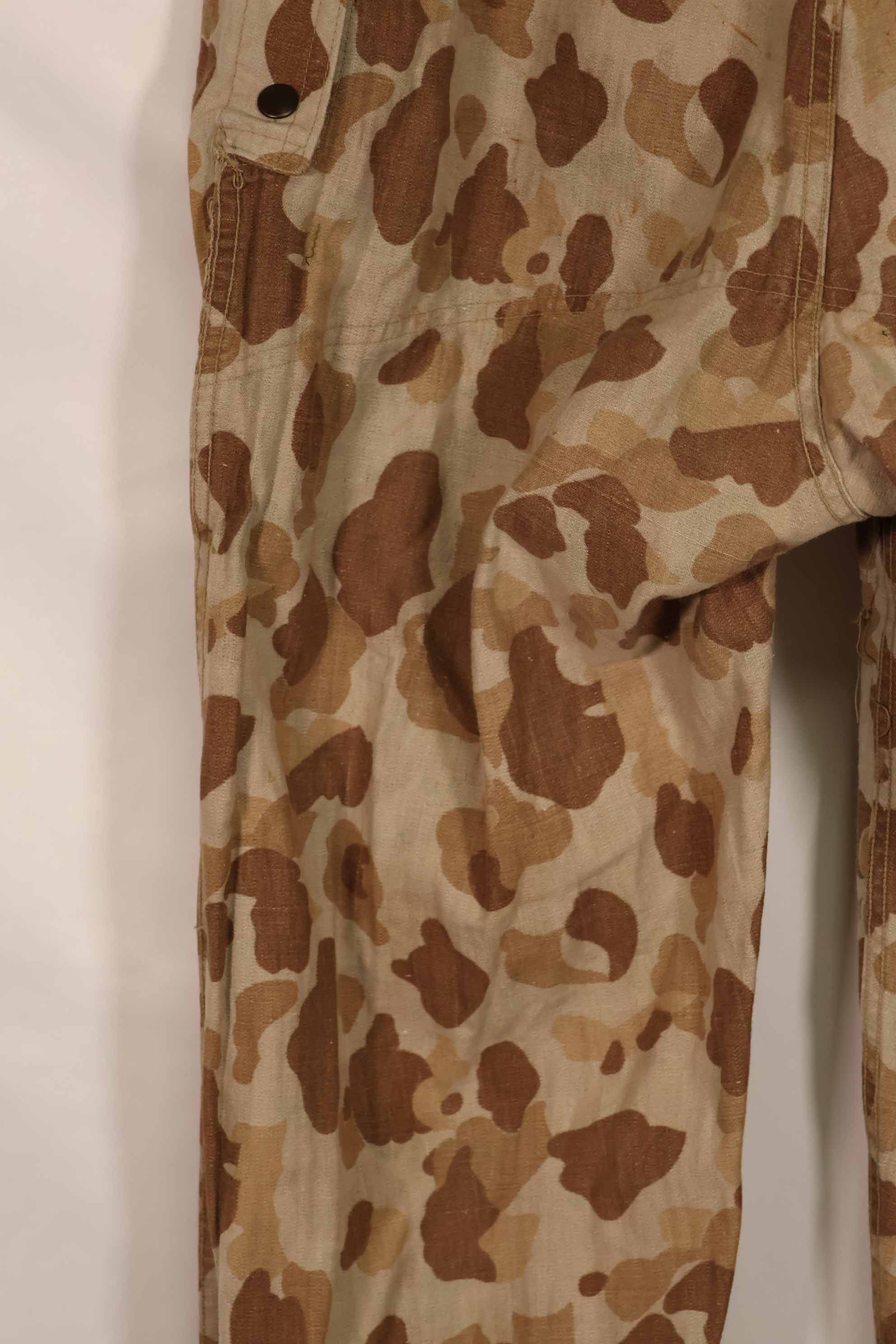 実物　1940年代　WWII アメリカ海兵隊　P44　グロッグスキン迷彩　パンツ　中古品