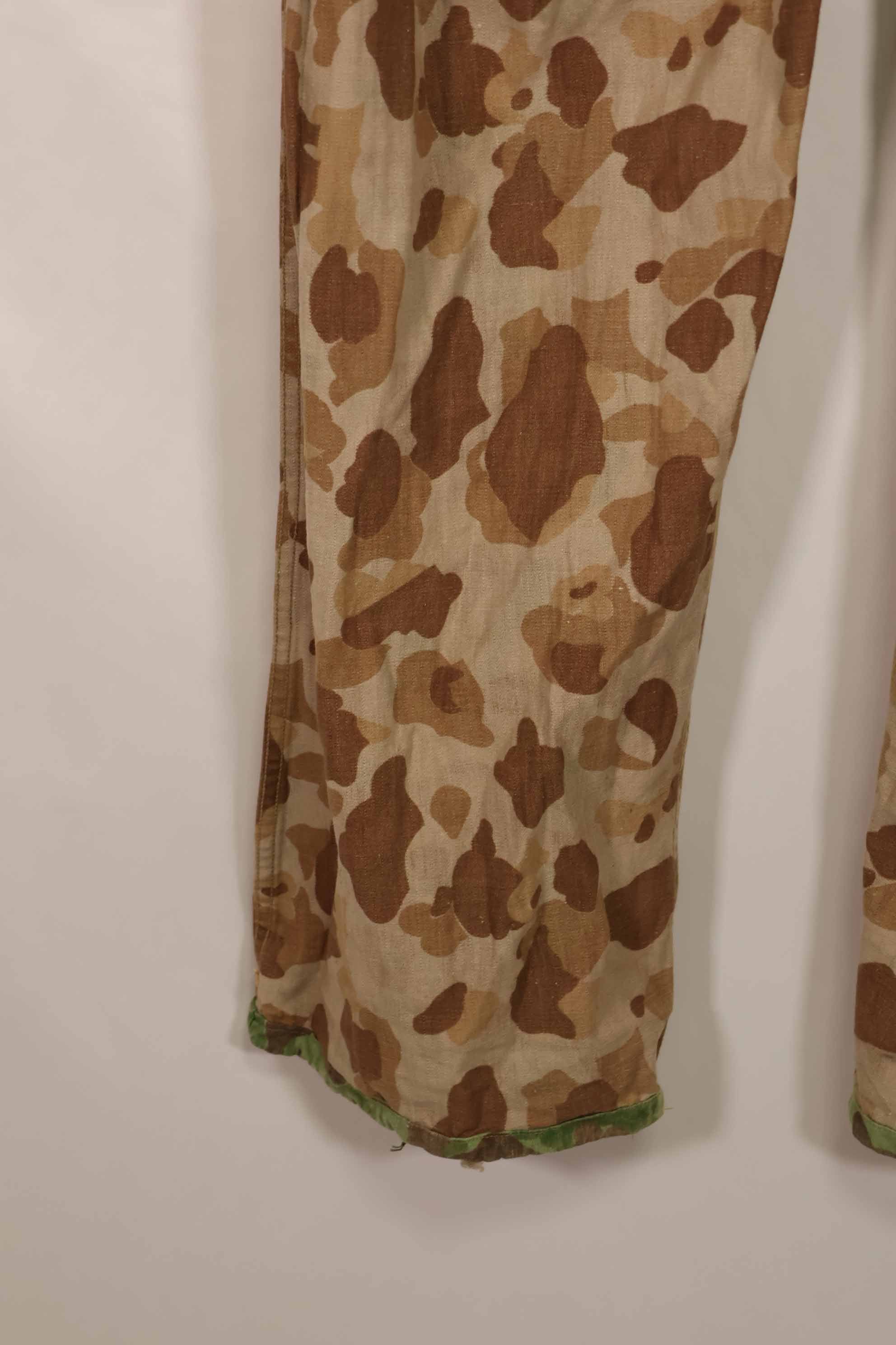実物　1940年代　WWII アメリカ海兵隊　P44　グロッグスキン迷彩　パンツ　中古品