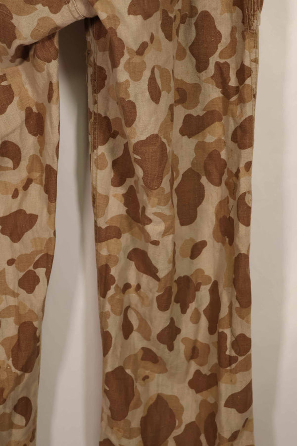 実物　1940年代　WWII アメリカ海兵隊　P44　グロッグスキン迷彩　パンツ　中古品