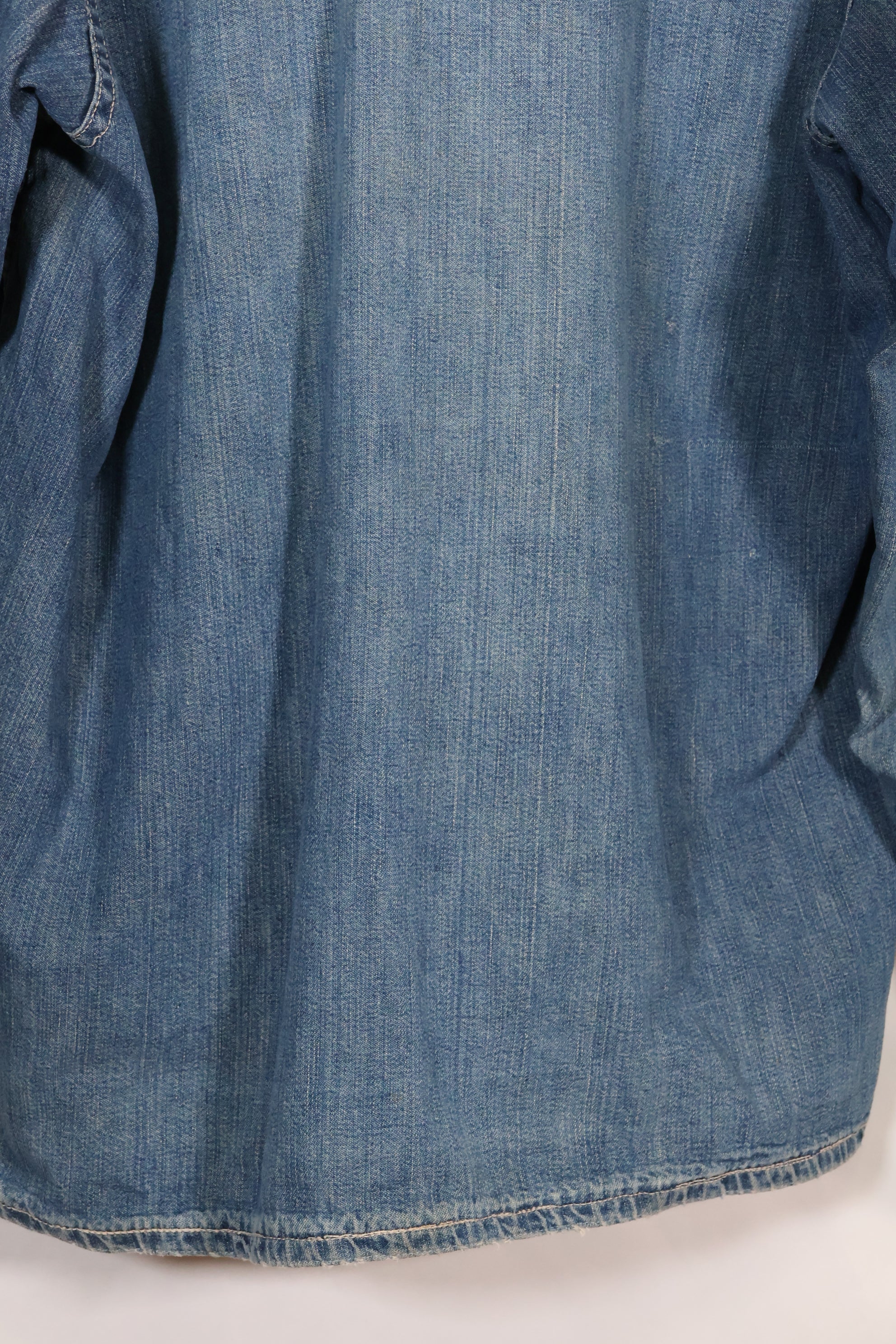 1930年代　アメリカ陸軍　デニム　プルオーバーシャツ　3ボタン　中古品