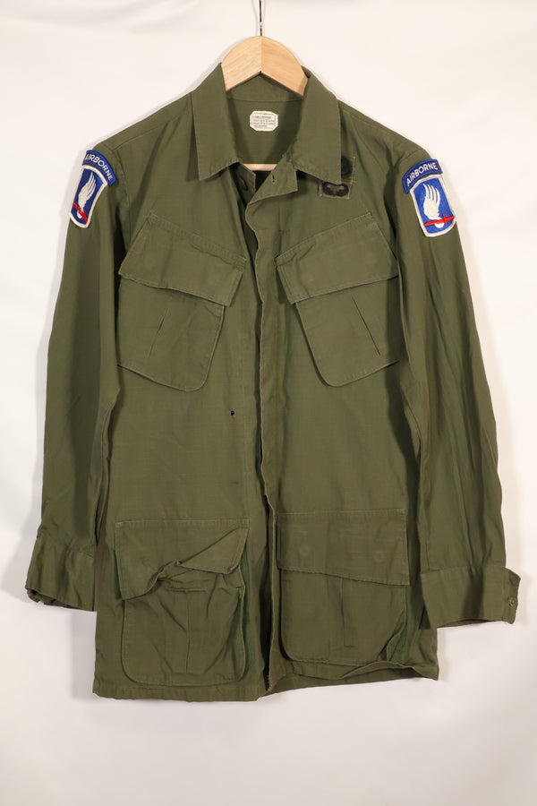 1969年契約　X-S-R 4th Model ジャングルファティーグ ジャケット　173空挺旅団　パッチあり　中古品