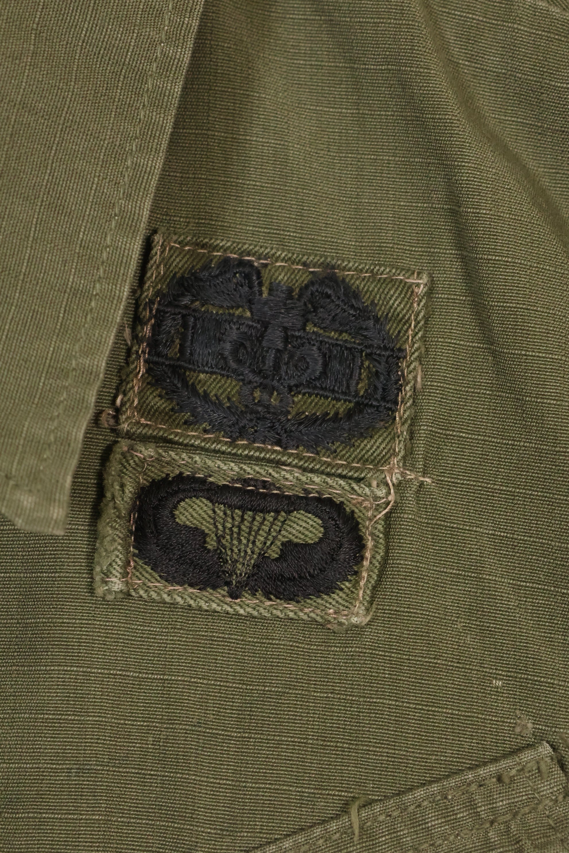 1969年契約　X-S-R 4th Model ジャングルファティーグ ジャケット　173空挺旅団　パッチあり　中古品