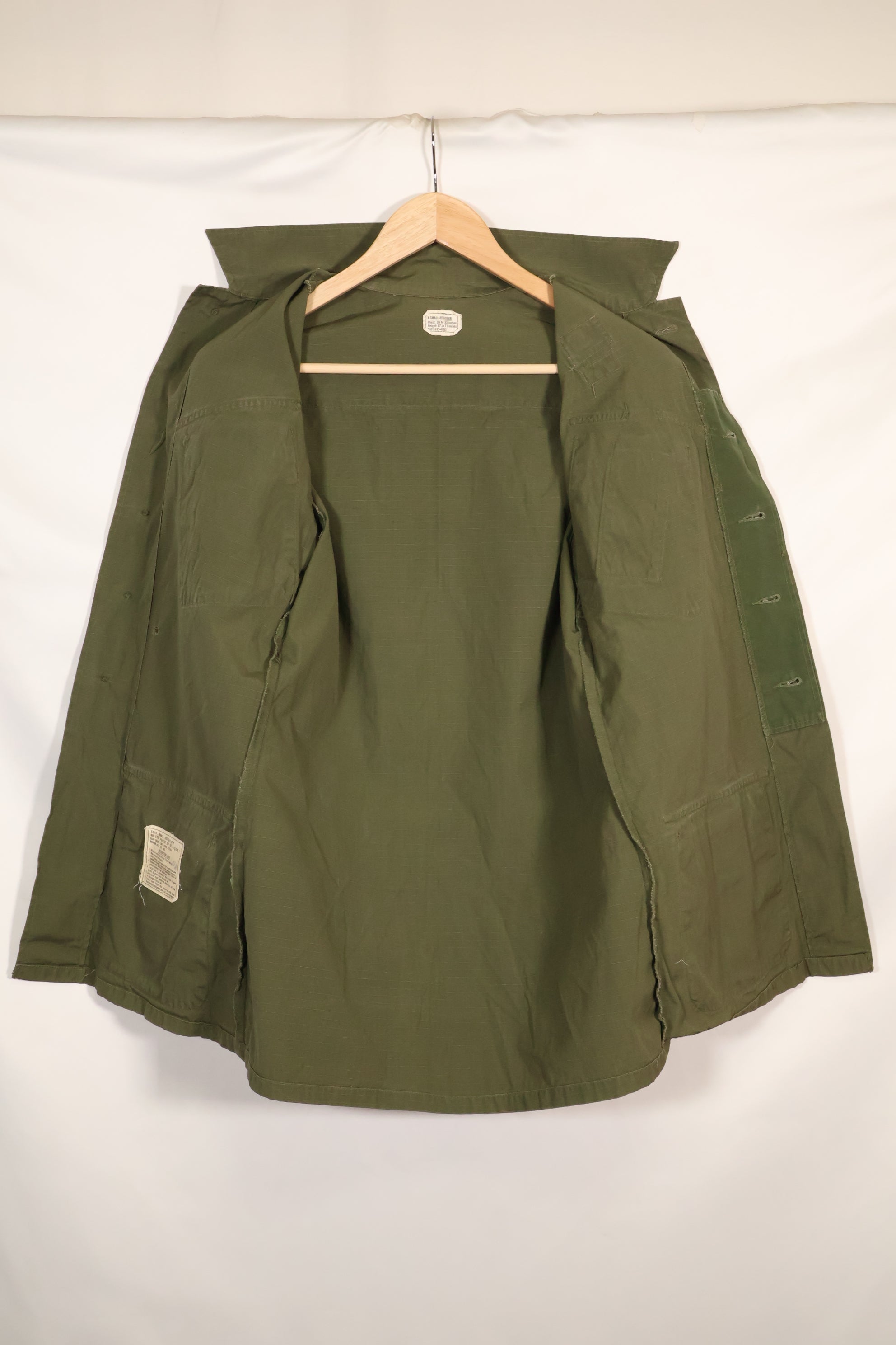 1969年契約　X-S-R 4th Model ジャングルファティーグ ジャケット　173空挺旅団　パッチあり　中古品