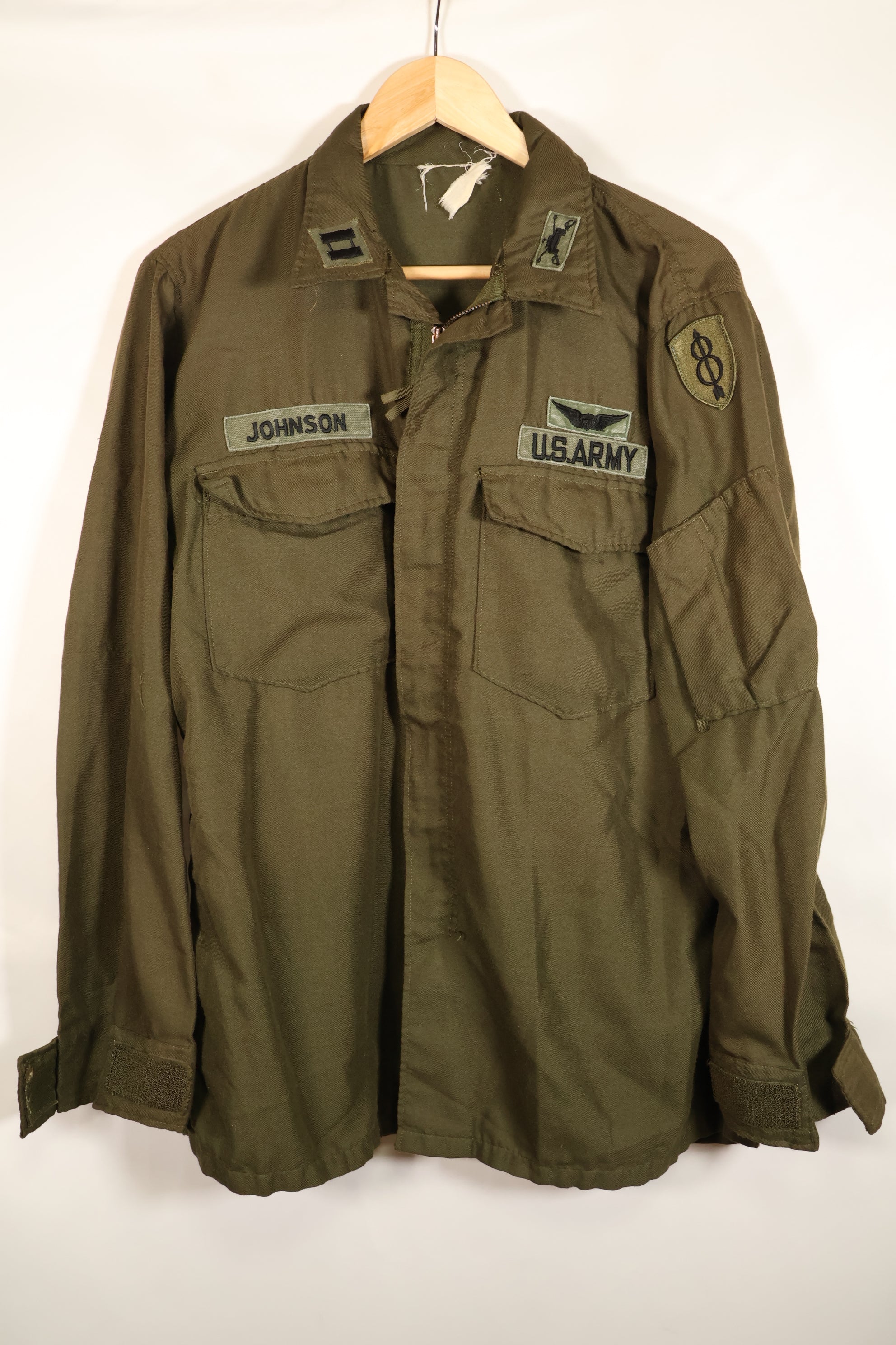 1971年契約　M-L　アメリカ陸軍　NOMEX フライヤー用難燃性ジャケット　パッチ付　中古品