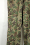 民間品　ダックハンター迷彩　ハンティングパンツ　ローカルメイドフロッグスキン迷彩　中古品