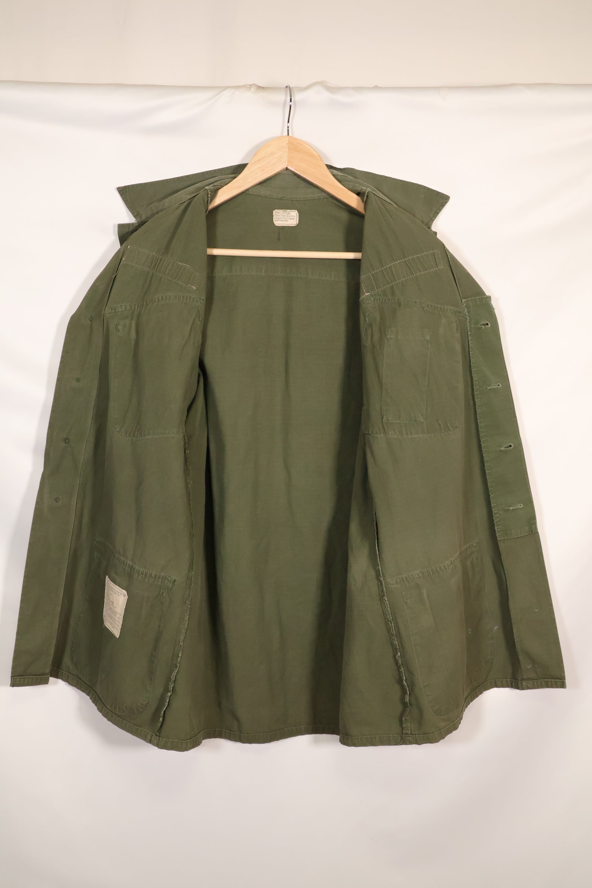 1968 Contract S-R 4th Model Jungle Fatigue Jacket MP Specs Used