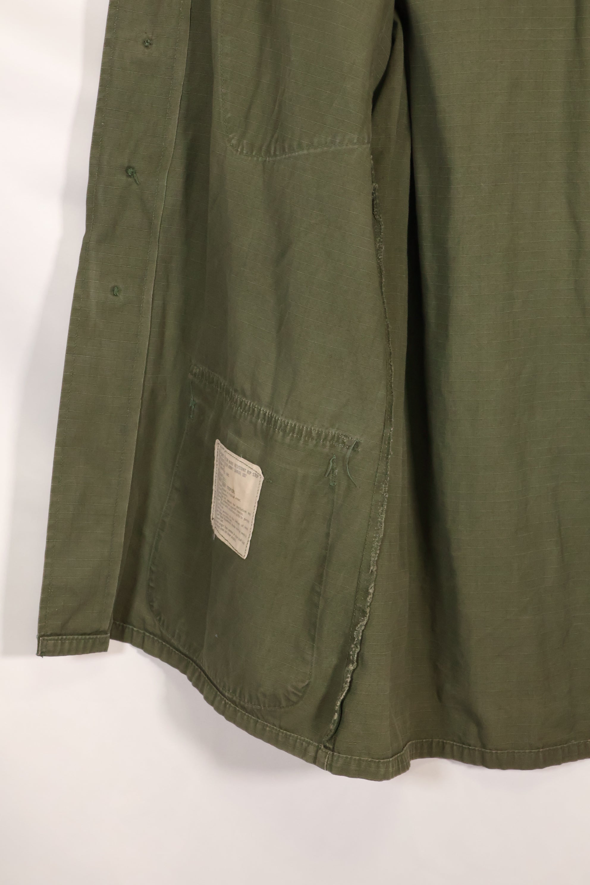 1968 Contract S-R 4th Model Jungle Fatigue Jacket MP Specs Used
