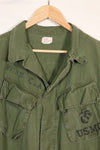 実物　L-L　1969年製　USMC　4th Model ジャングルファティーグ　ジャケット　中古品