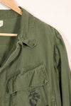 実物　L-L　1969年製　USMC　4th Model ジャングルファティーグ　ジャケット　中古品