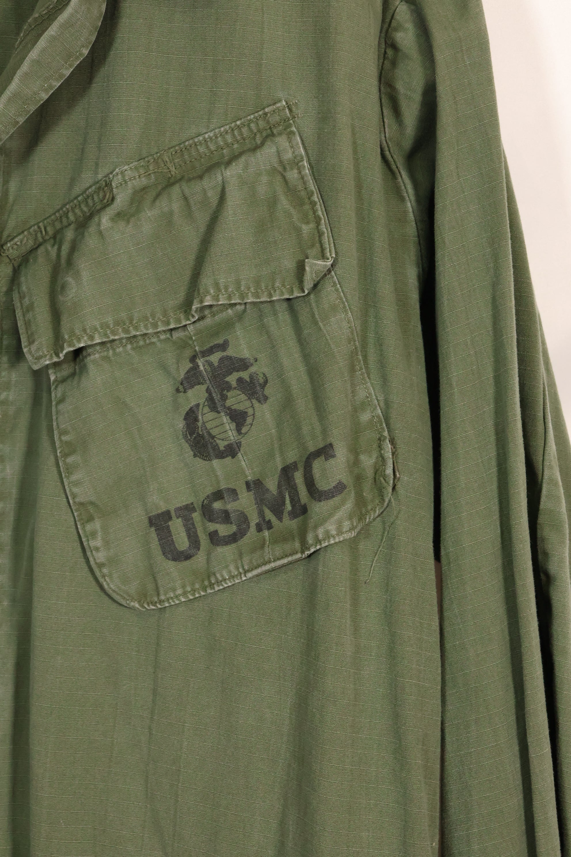 実物　L-L　1969年製　USMC　4th Model ジャングルファティーグ　ジャケット　中古品