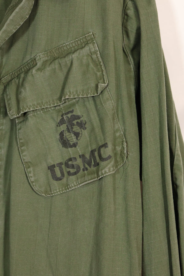 実物　L-L　1969年製　USMC　4th Model ジャングルファティーグ　ジャケット　中古品
