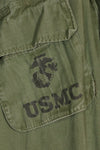 実物　L-L　1969年製　USMC　4th Model ジャングルファティーグ　ジャケット　中古品