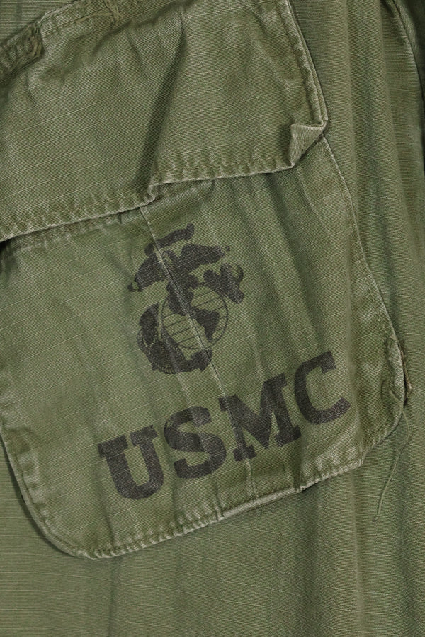 実物　L-L　1969年製　USMC　4th Model ジャングルファティーグ　ジャケット　中古品