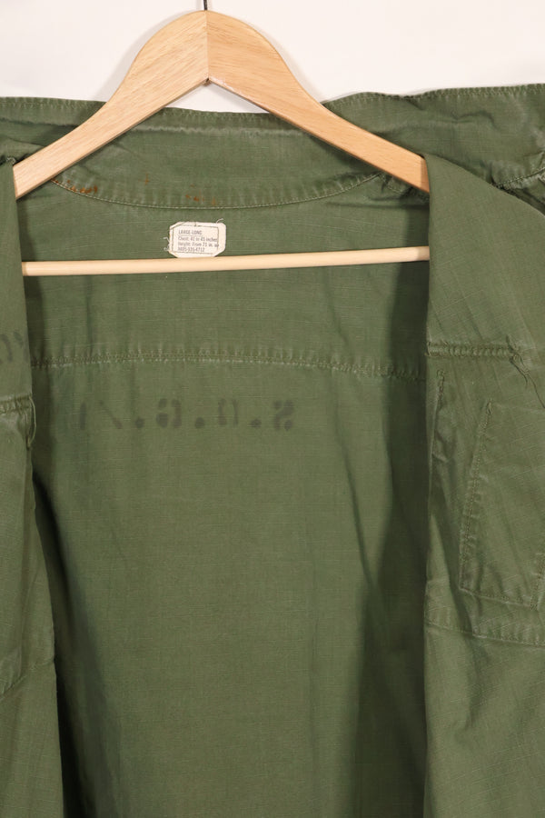 実物　L-L　1969年製　USMC　4th Model ジャングルファティーグ　ジャケット　中古品