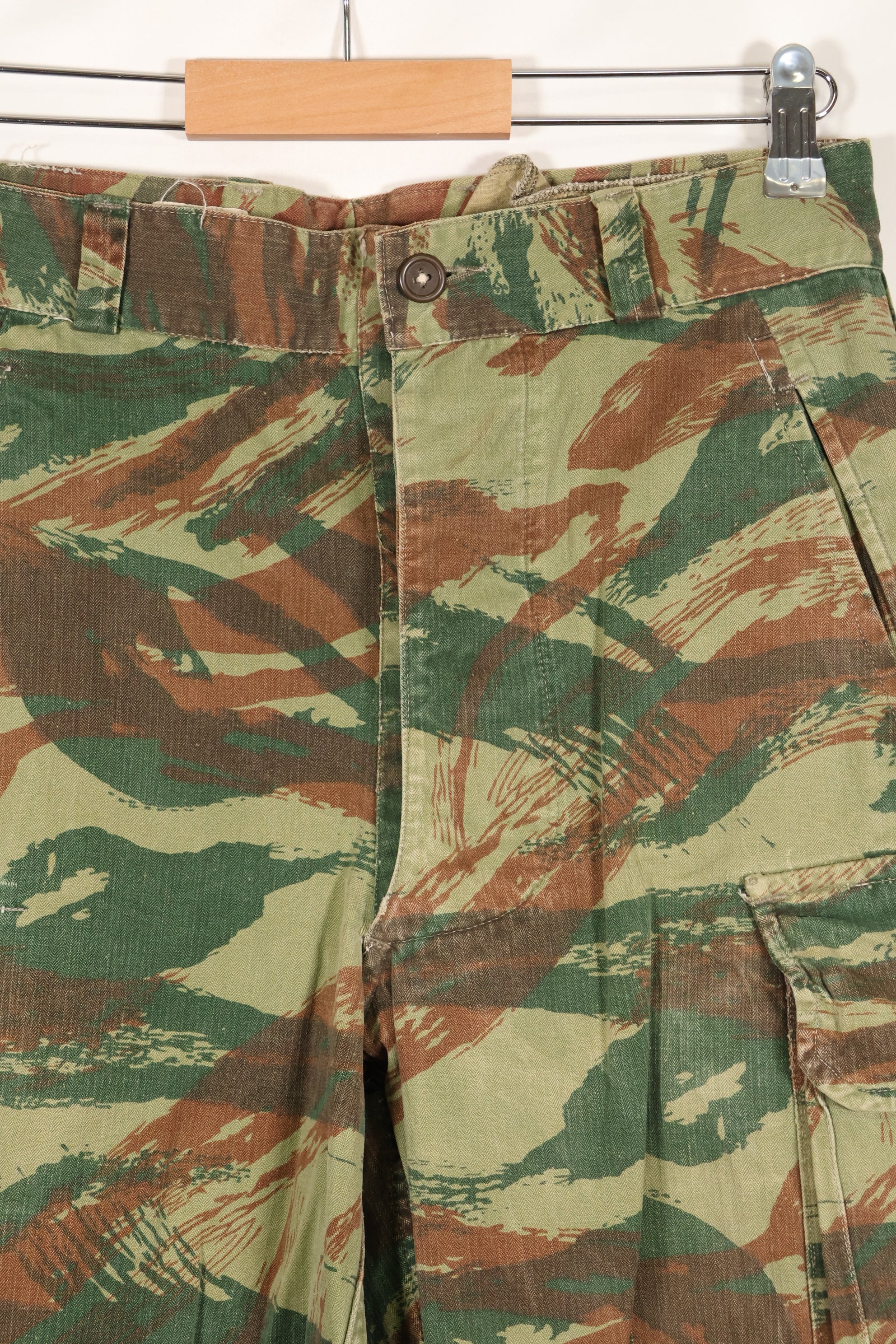 1960s French Army Lizard Camouflage Pants TAP 47/56 Pattern Used