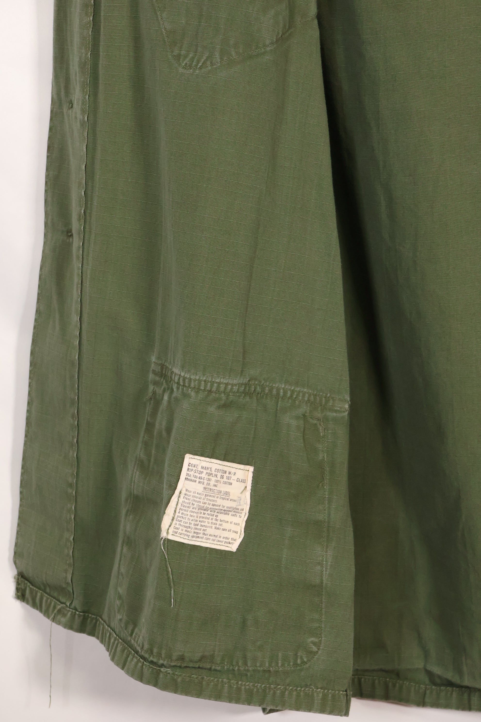 実物　L-L　1969年製　USMC　4th Model ジャングルファティーグ　ジャケット　中古品