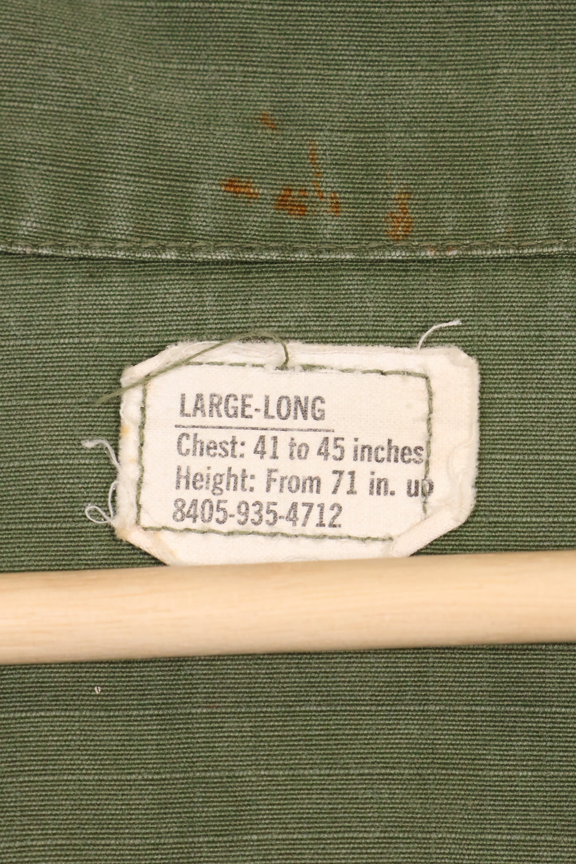 実物　L-L　1969年製　USMC　4th Model ジャングルファティーグ　ジャケット　中古品