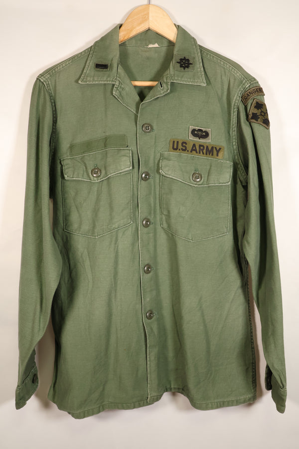 1968年契約　推定S~M　OG-107　ユーティリティシャツ　Type III　パッチ付　中古品