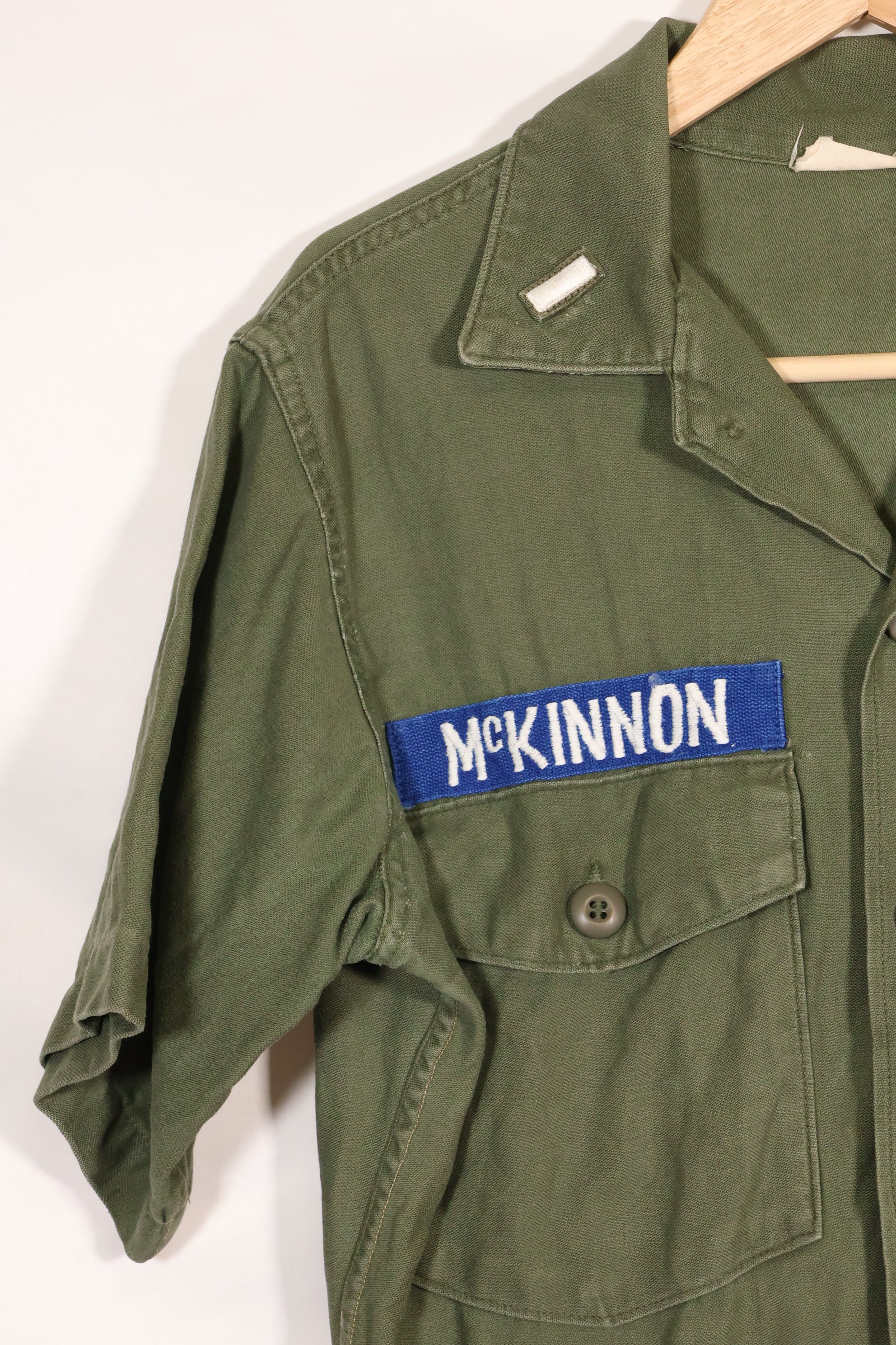 1967年契約　スヌーピーパッチ　アメリカ海軍　USN　OG-107　ユーティリティシャツ　中古品　A