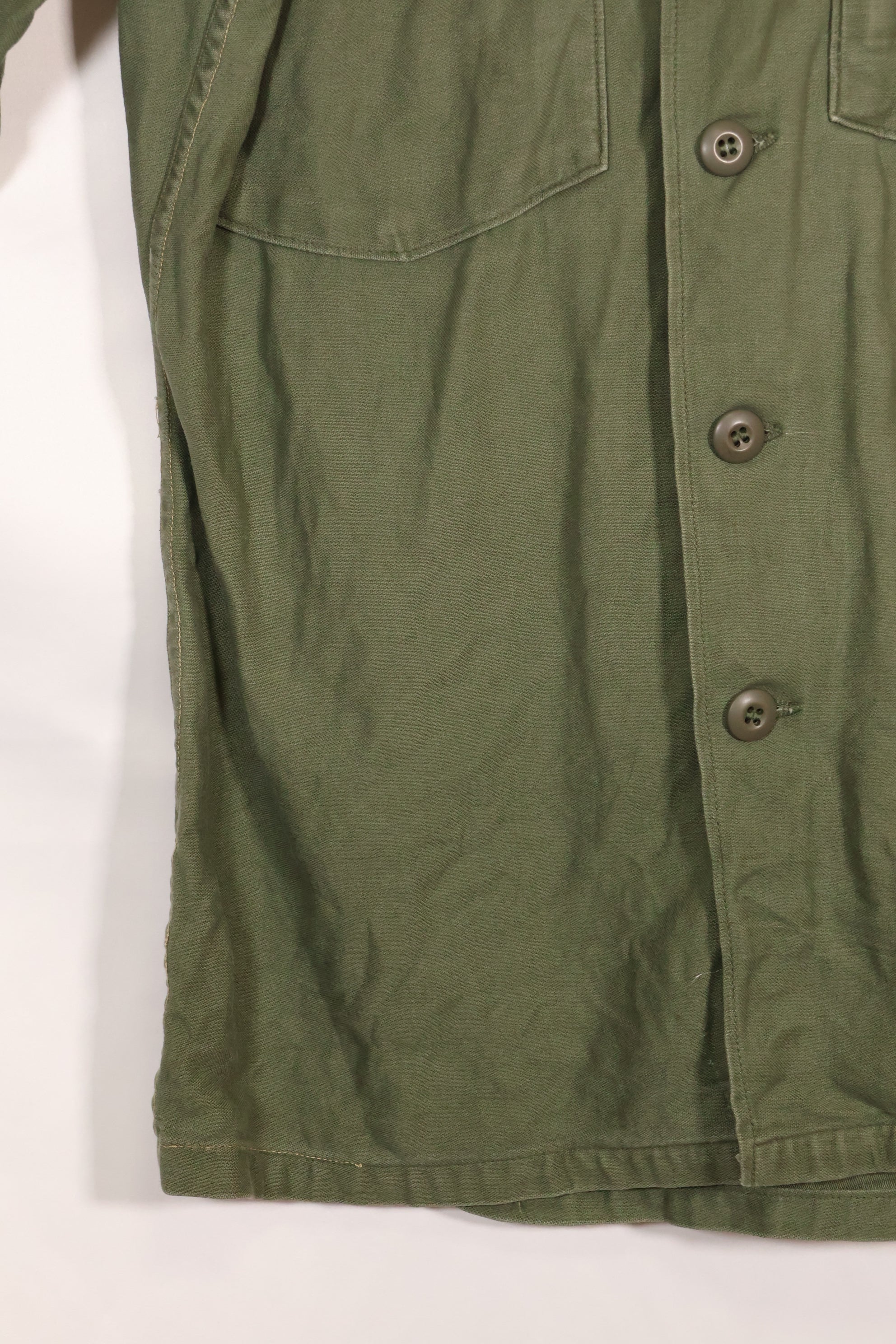 1967年契約　スヌーピーパッチ　アメリカ海軍　USN　OG-107　ユーティリティシャツ　中古品　A