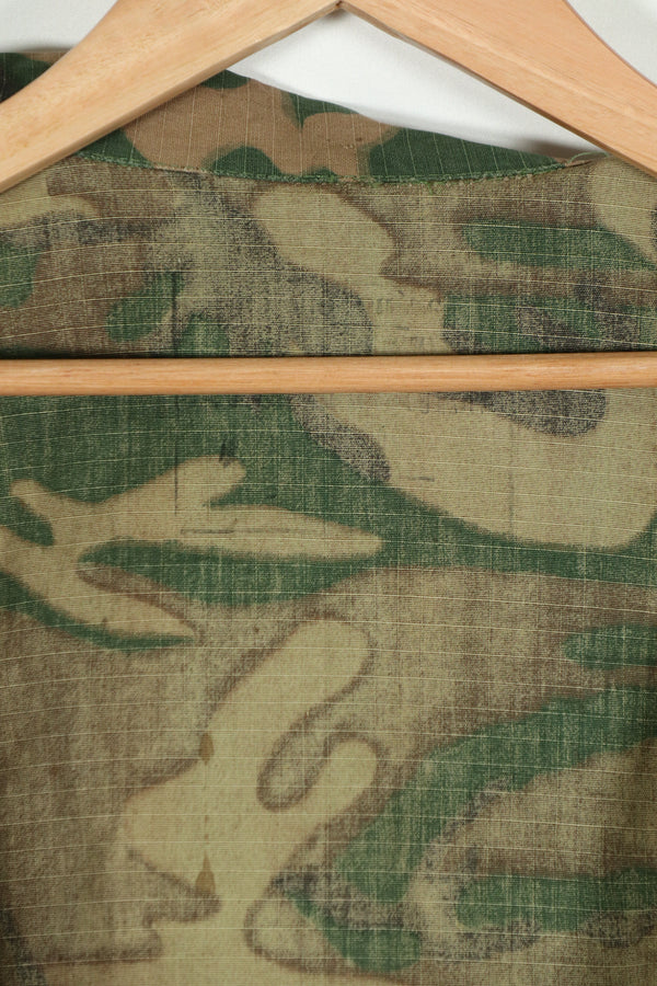 実物生地　南ベトナム　M59 ユーティリティ 空挺シャツ　パッチ後付け　未使用品