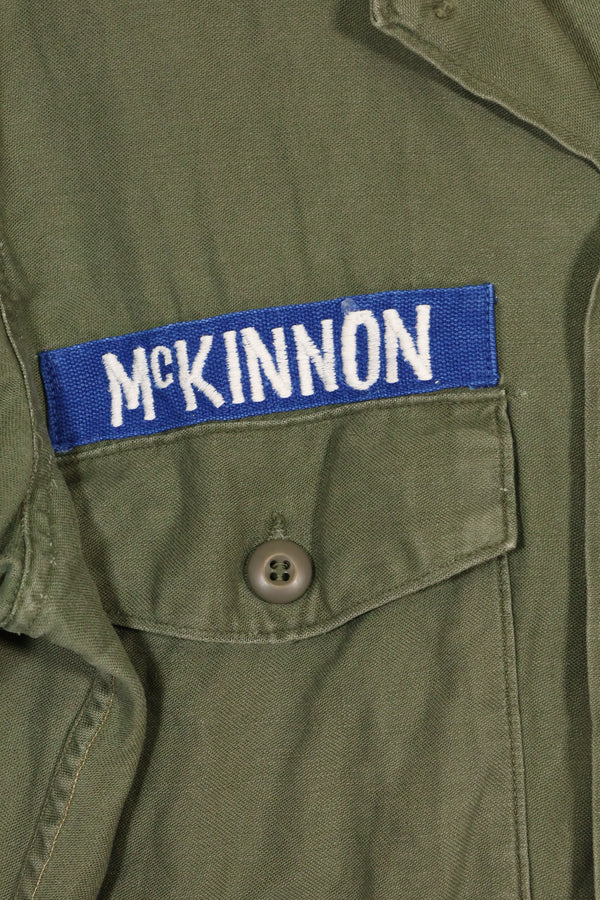 1967年契約　スヌーピーパッチ　アメリカ海軍　USN　OG-107　ユーティリティシャツ　中古品　A