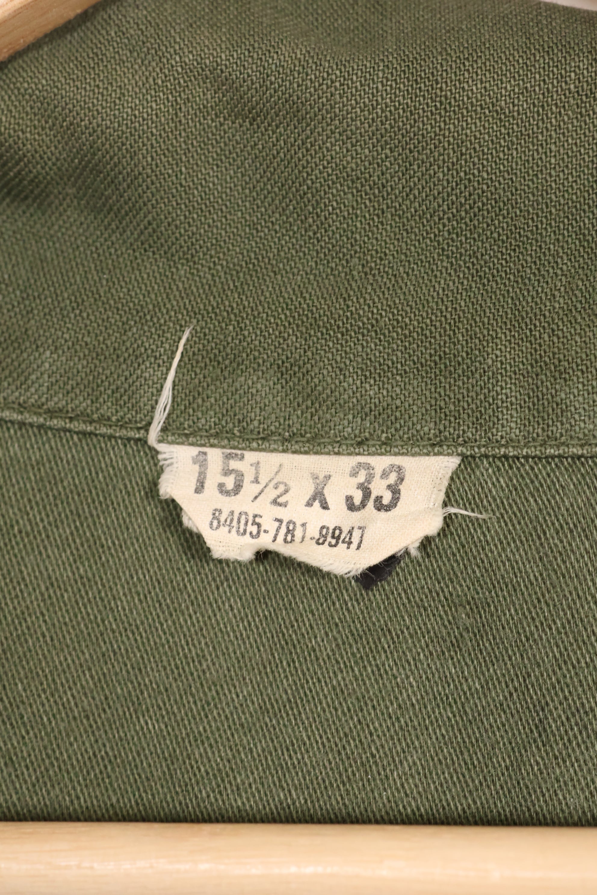 1967年契約　スヌーピーパッチ　アメリカ海軍　USN　OG-107　ユーティリティシャツ　中古品　A