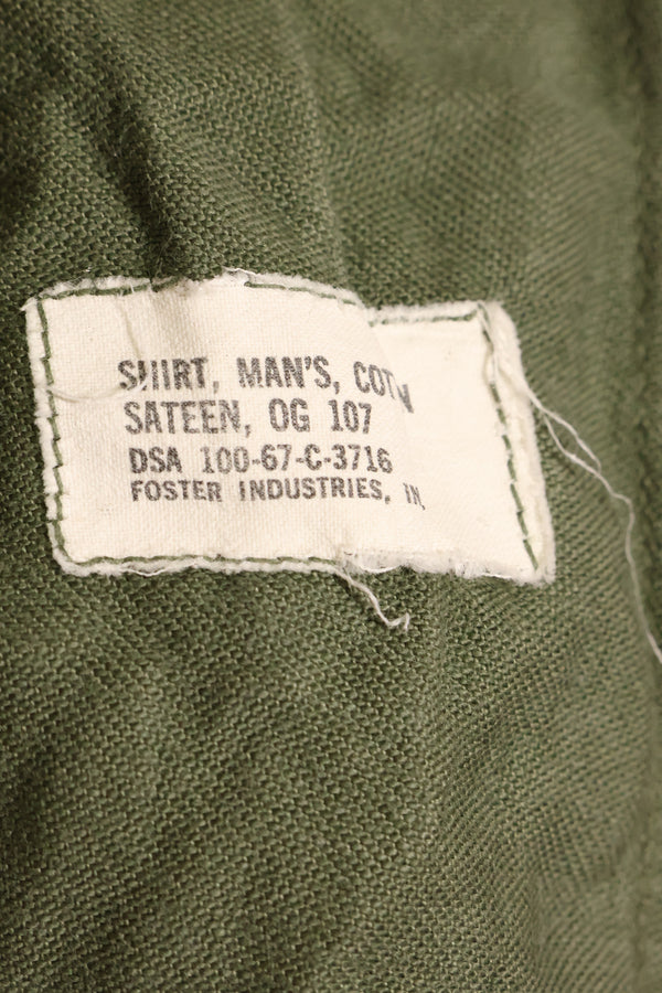 1967年契約　スヌーピーパッチ　アメリカ海軍　USN　OG-107　ユーティリティシャツ　中古品　A