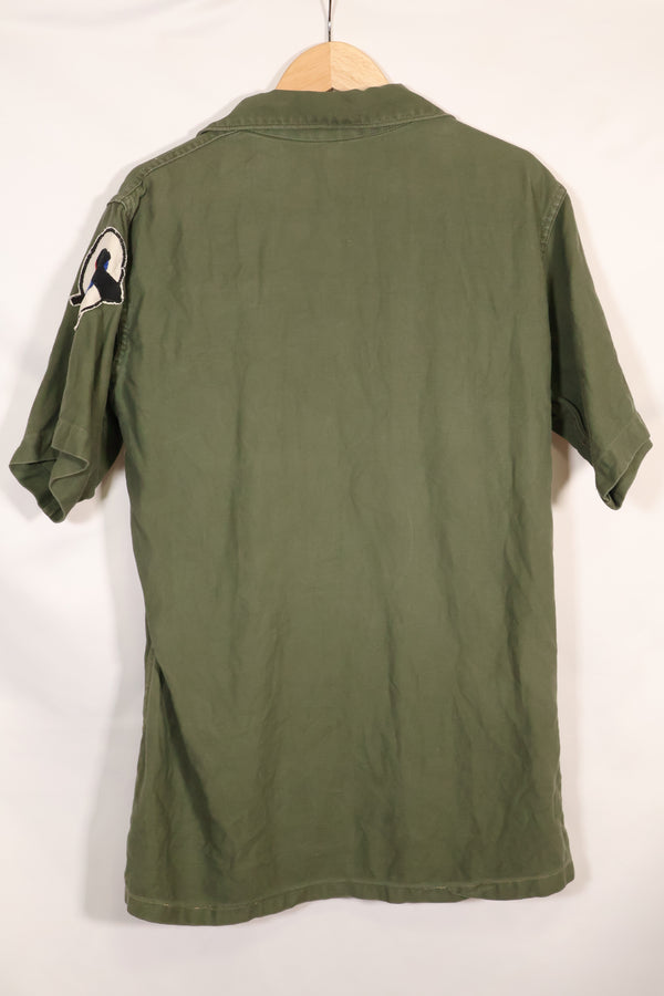 1967年契約　スヌーピーパッチ　アメリカ海軍　USN　OG-107　ユーティリティシャツ　中古品　A