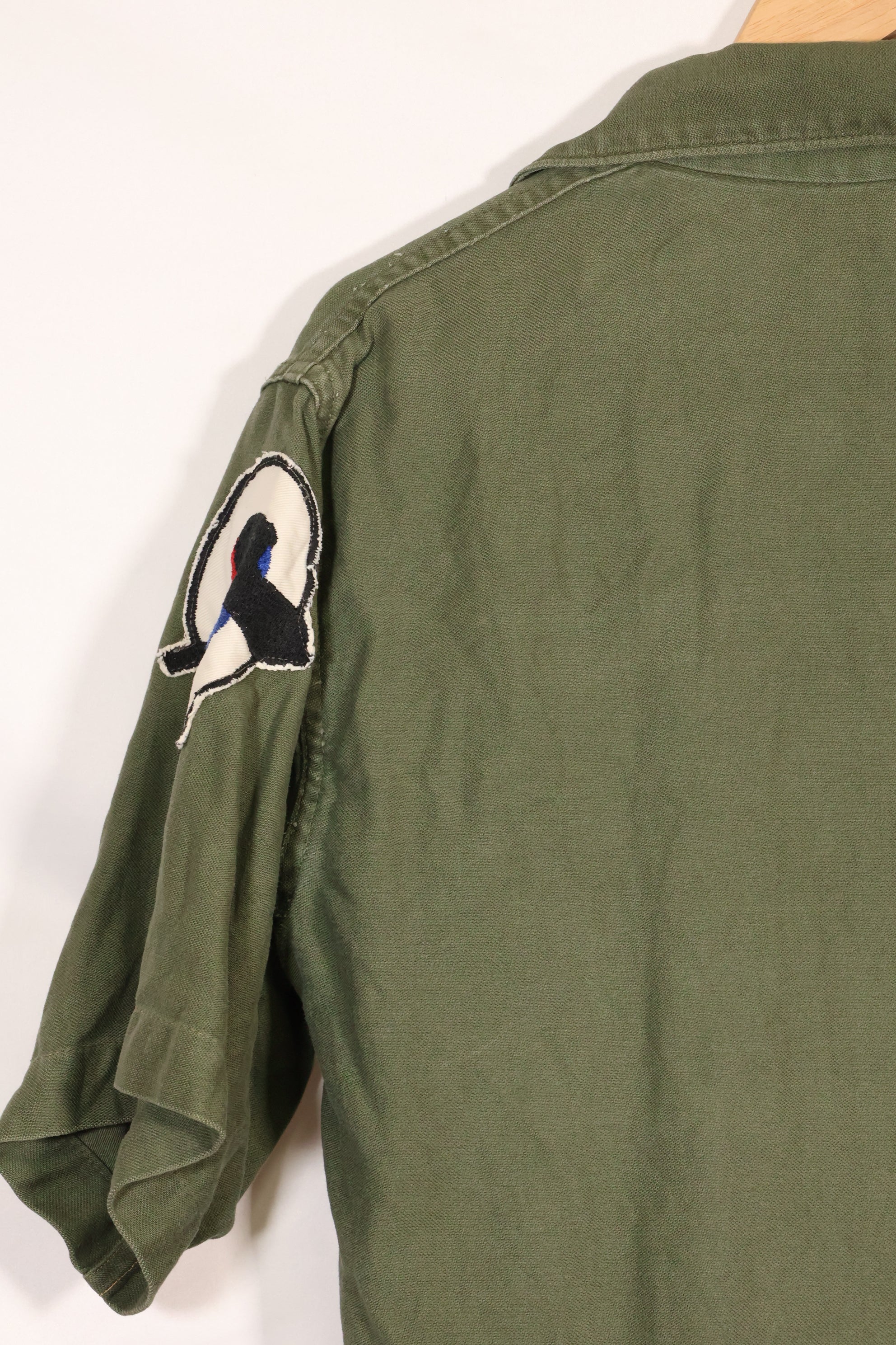 1967年契約　スヌーピーパッチ　アメリカ海軍　USN　OG-107　ユーティリティシャツ　中古品　A