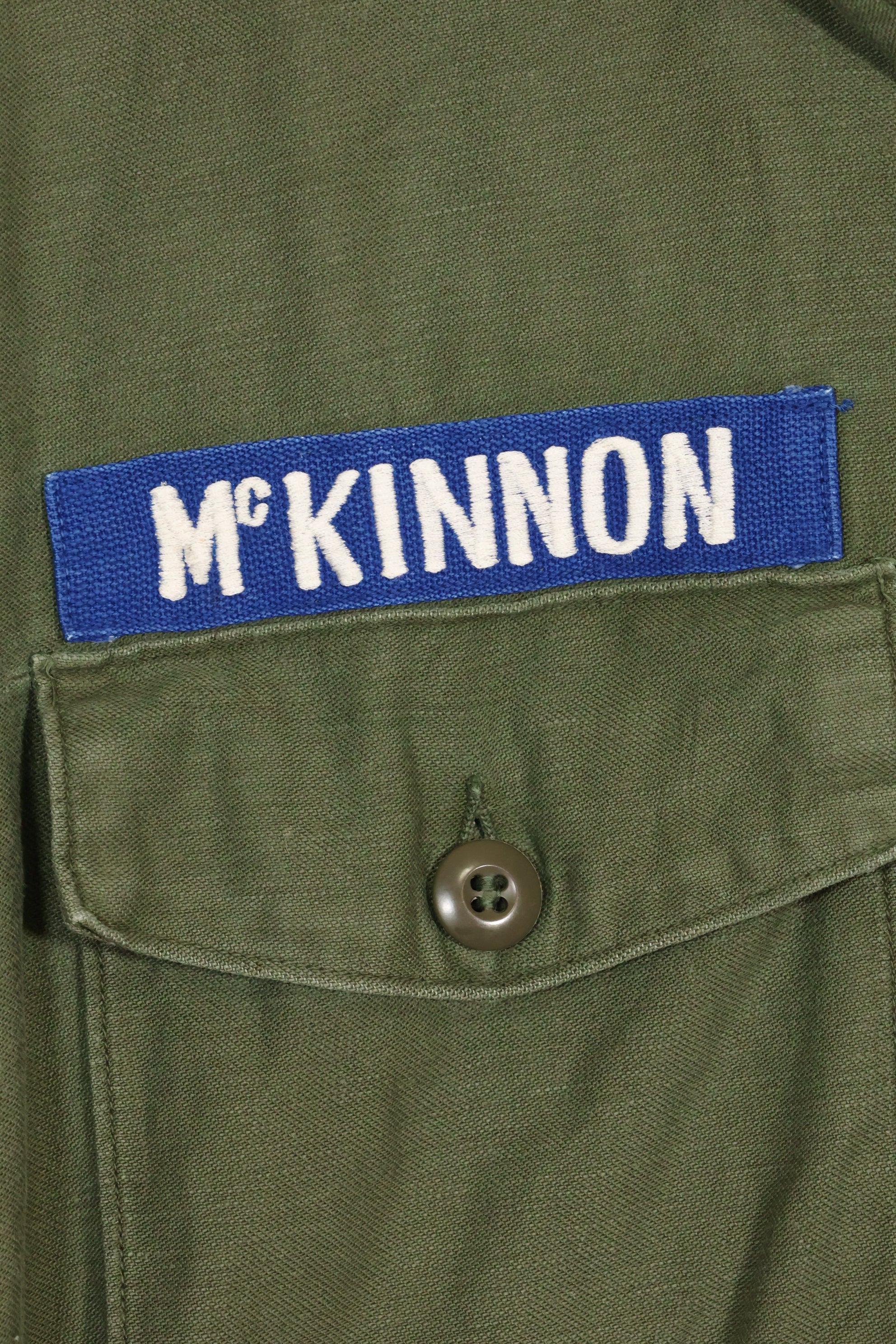 1967年契約　スヌーピーパッチ　アメリカ海軍　USN　OG-107　ユーティリティシャツ　中古品　B