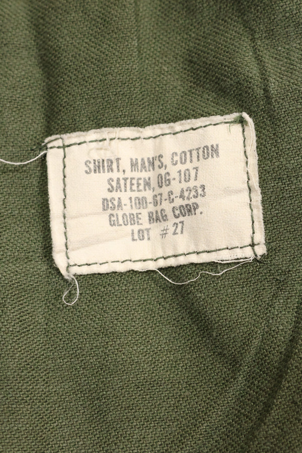 1967年契約　スヌーピーパッチ　アメリカ海軍　USN　OG-107　ユーティリティシャツ　中古品　B