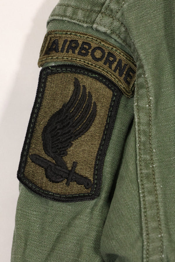 1960年代〜70年代　OG-107　ユーティリティシャツ　アメリカ陸軍　173空挺旅団　所属兵士　中古品