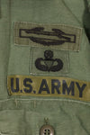 1960年代〜70年代　OG-107　ユーティリティシャツ　アメリカ陸軍　173空挺旅団　所属兵士　中古品