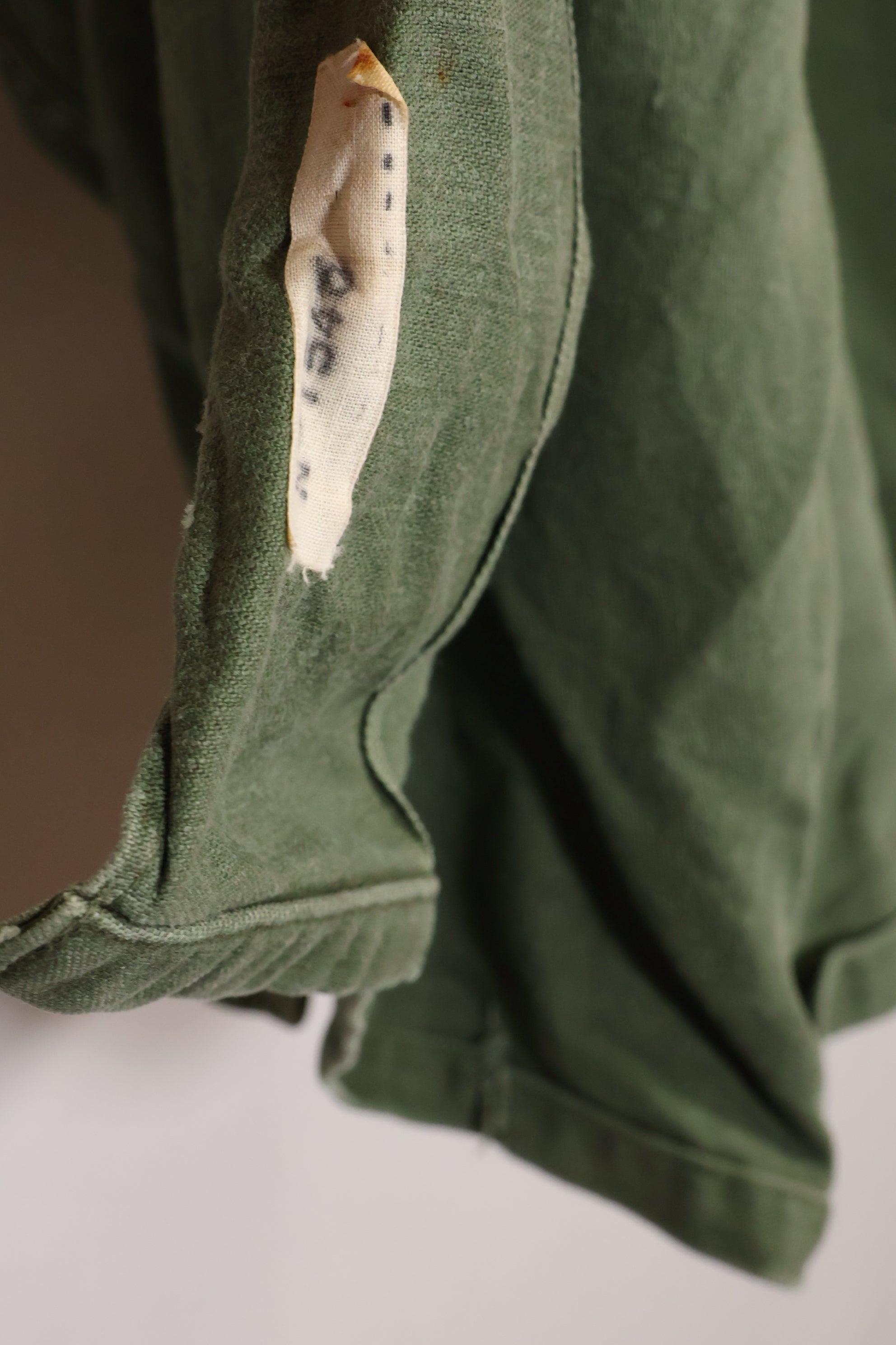 1960年代〜70年代　OG-107　ユーティリティシャツ　アメリカ陸軍　173空挺旅団　所属兵士　中古品