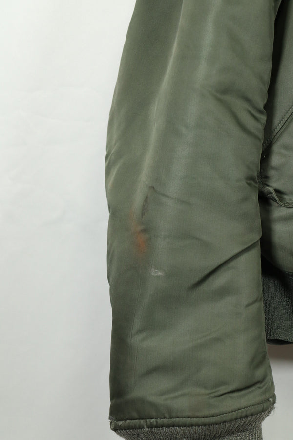 実物　1972年製　アメリカ空軍　フライトジャケット　MA-1　中古品　LARGEサイズ