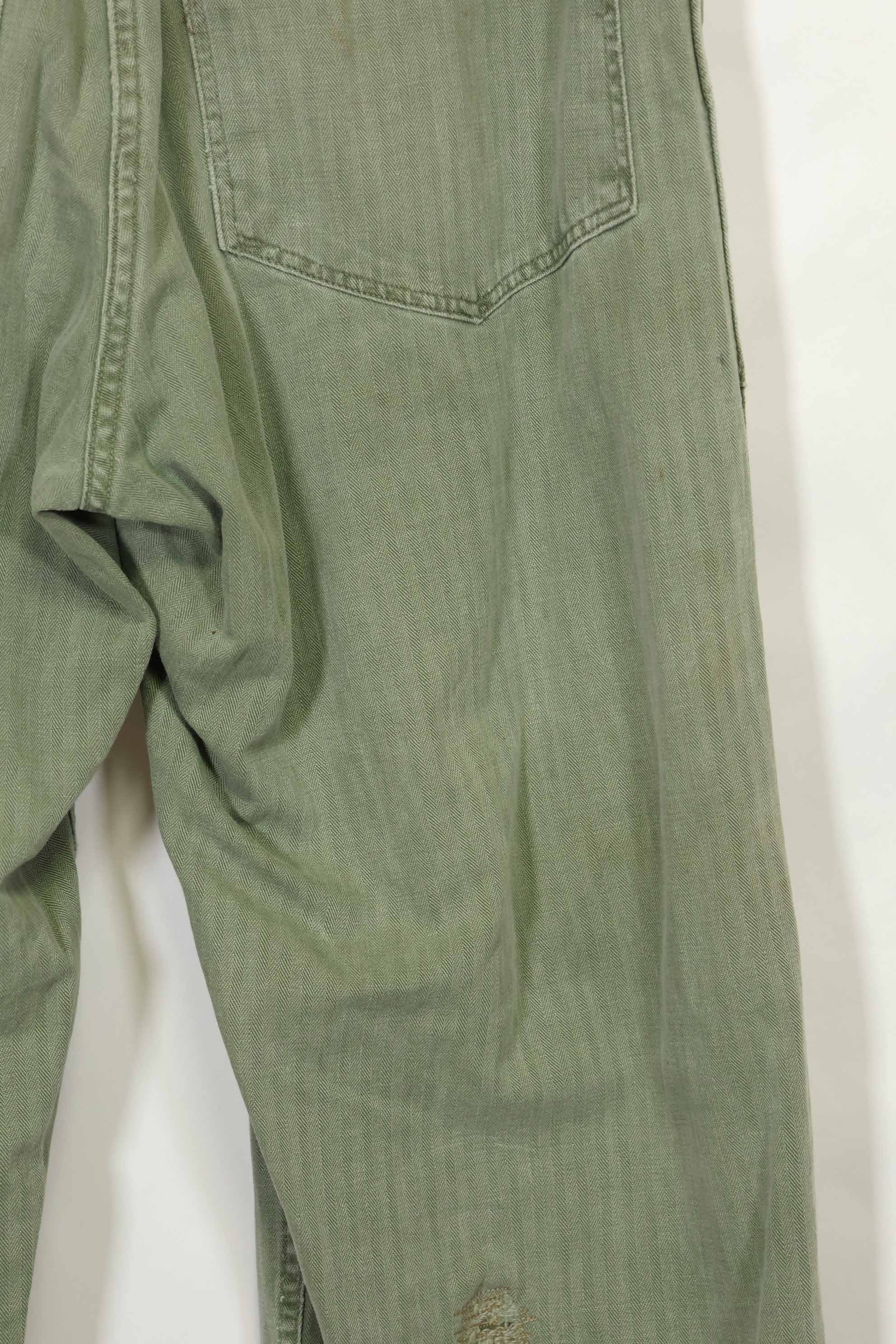 1950年代　USMC　HBT　P41カット　ユーティリティパンツ　朝鮮戦争　中古品