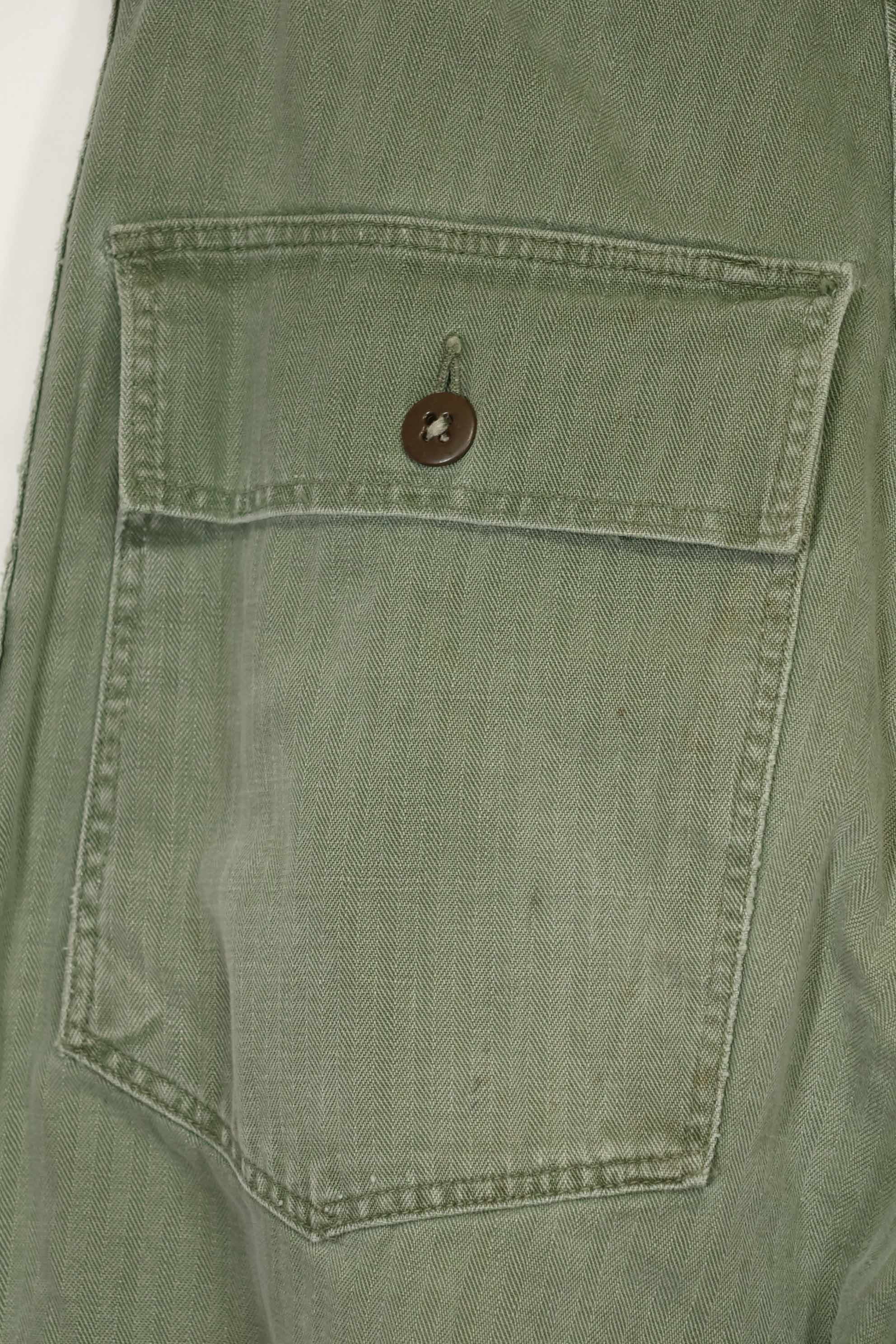 1950年代　USMC　HBT　P41カット　ユーティリティパンツ　朝鮮戦争　中古品