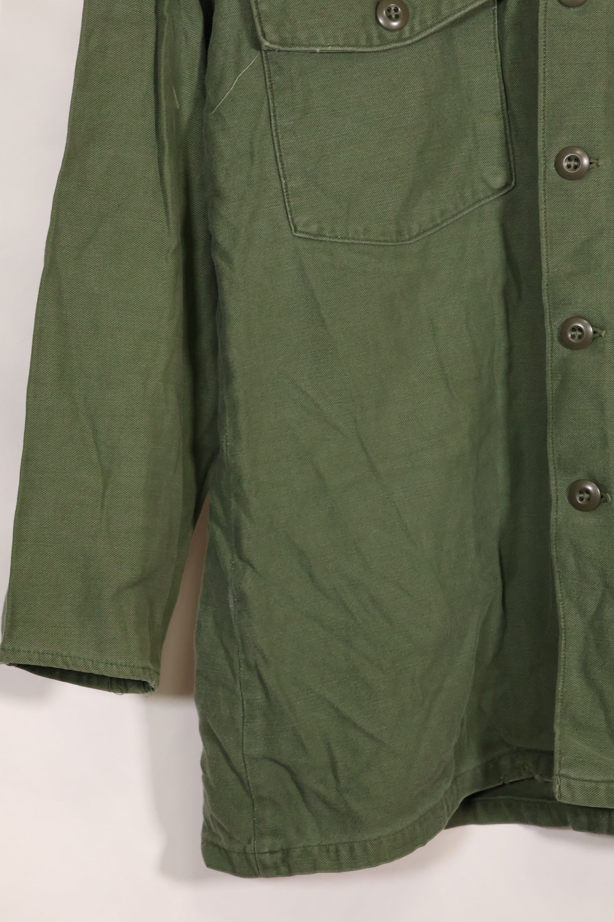 1967年契約　アメリカ海軍　OG-107 ユーティリティシャツ　工兵部隊 SEABEES　同一オーナー A