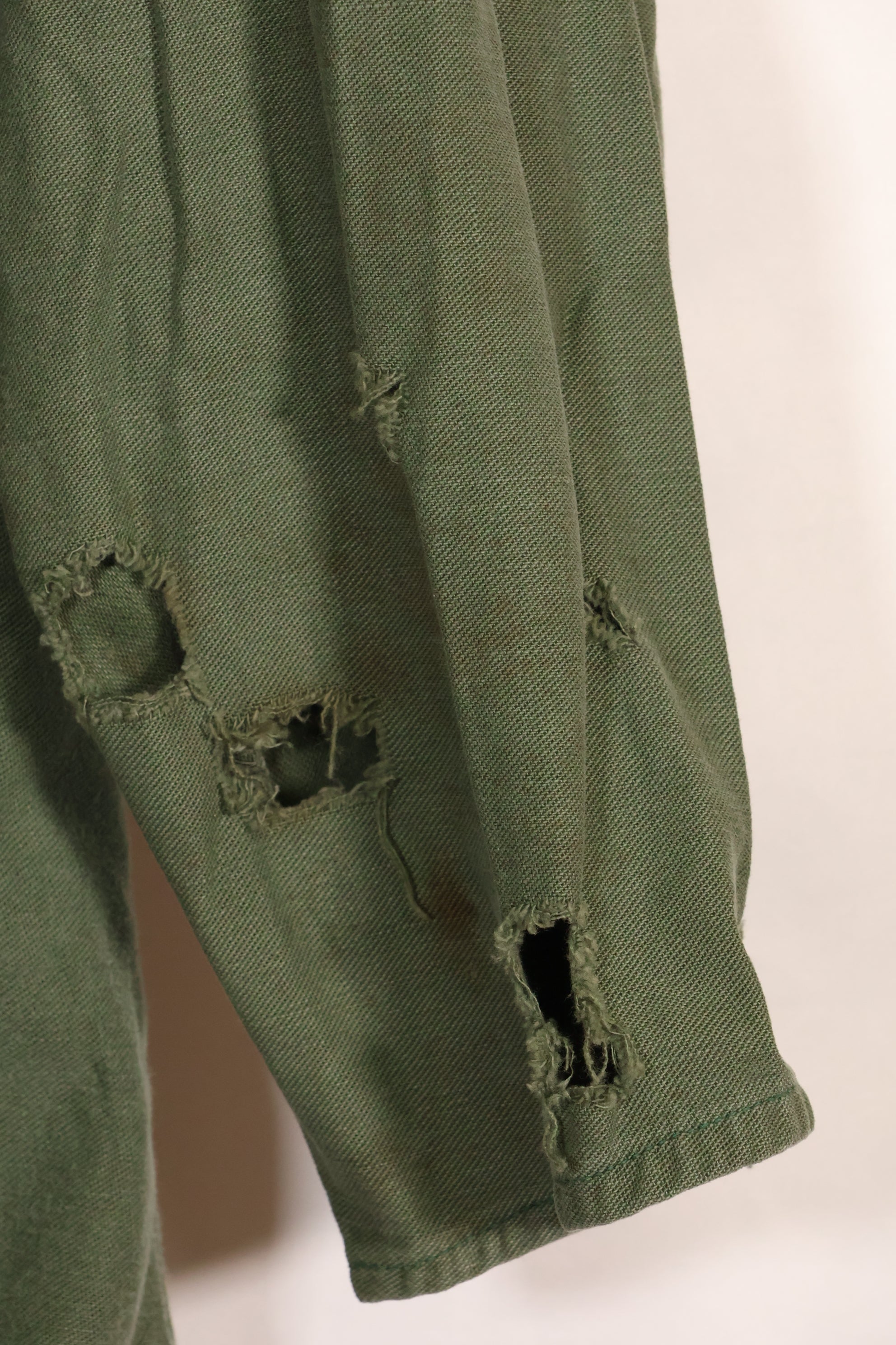 1967年契約　アメリカ海軍　OG-107 ユーティリティシャツ　工兵部隊 SEABEES　同一オーナー A