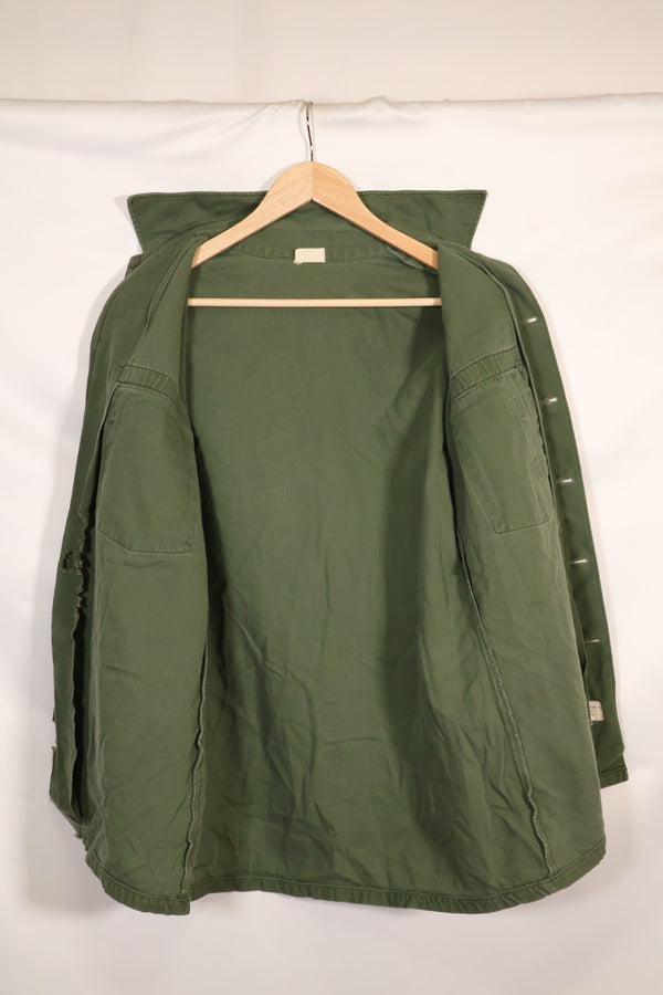 1967年契約　アメリカ海軍　OG-107 ユーティリティシャツ　工兵部隊 SEABEES　同一オーナー A