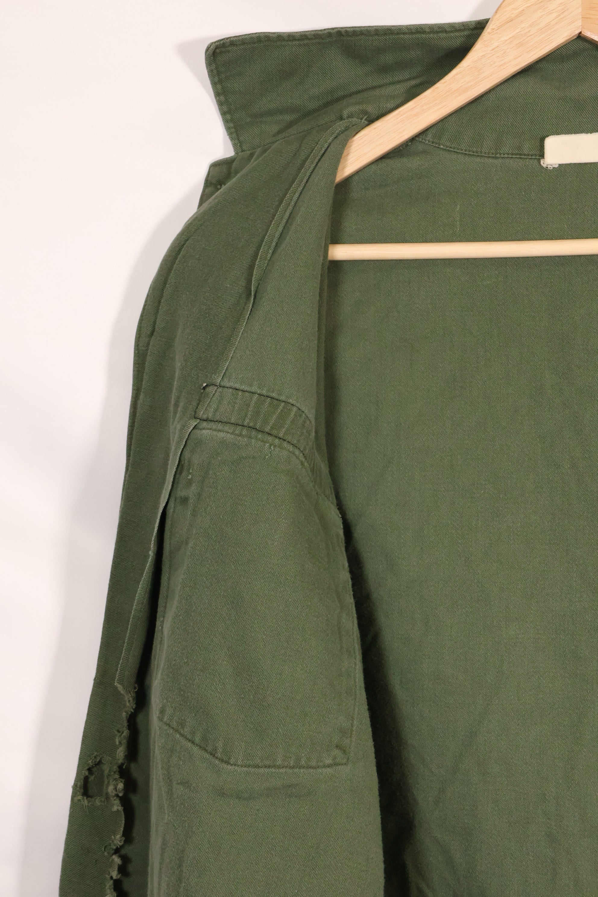 1967年契約　アメリカ海軍　OG-107 ユーティリティシャツ　工兵部隊 SEABEES　同一オーナー A