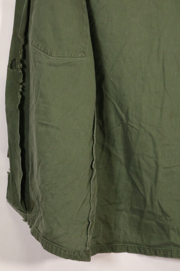 1967年契約　アメリカ海軍　OG-107 ユーティリティシャツ　工兵部隊 SEABEES　同一オーナー A