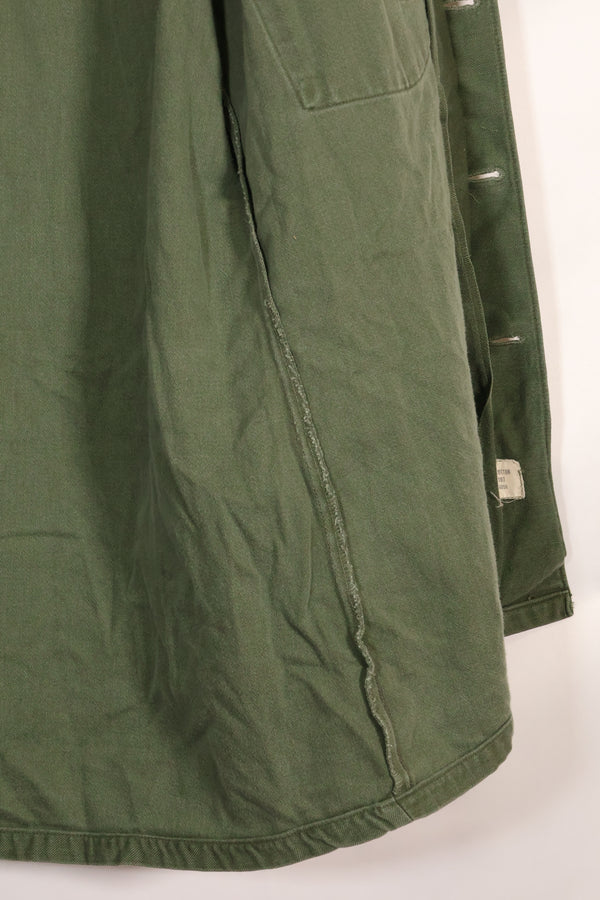 1967年契約　アメリカ海軍　OG-107 ユーティリティシャツ　工兵部隊 SEABEES　同一オーナー A